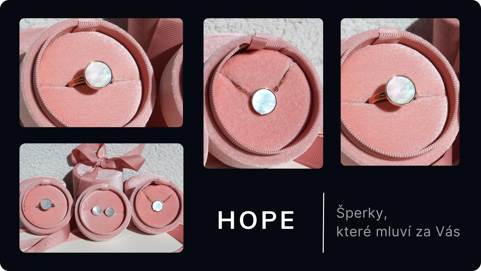 Hope pearl rose gold